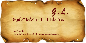 Gyökér Liliána névjegykártya